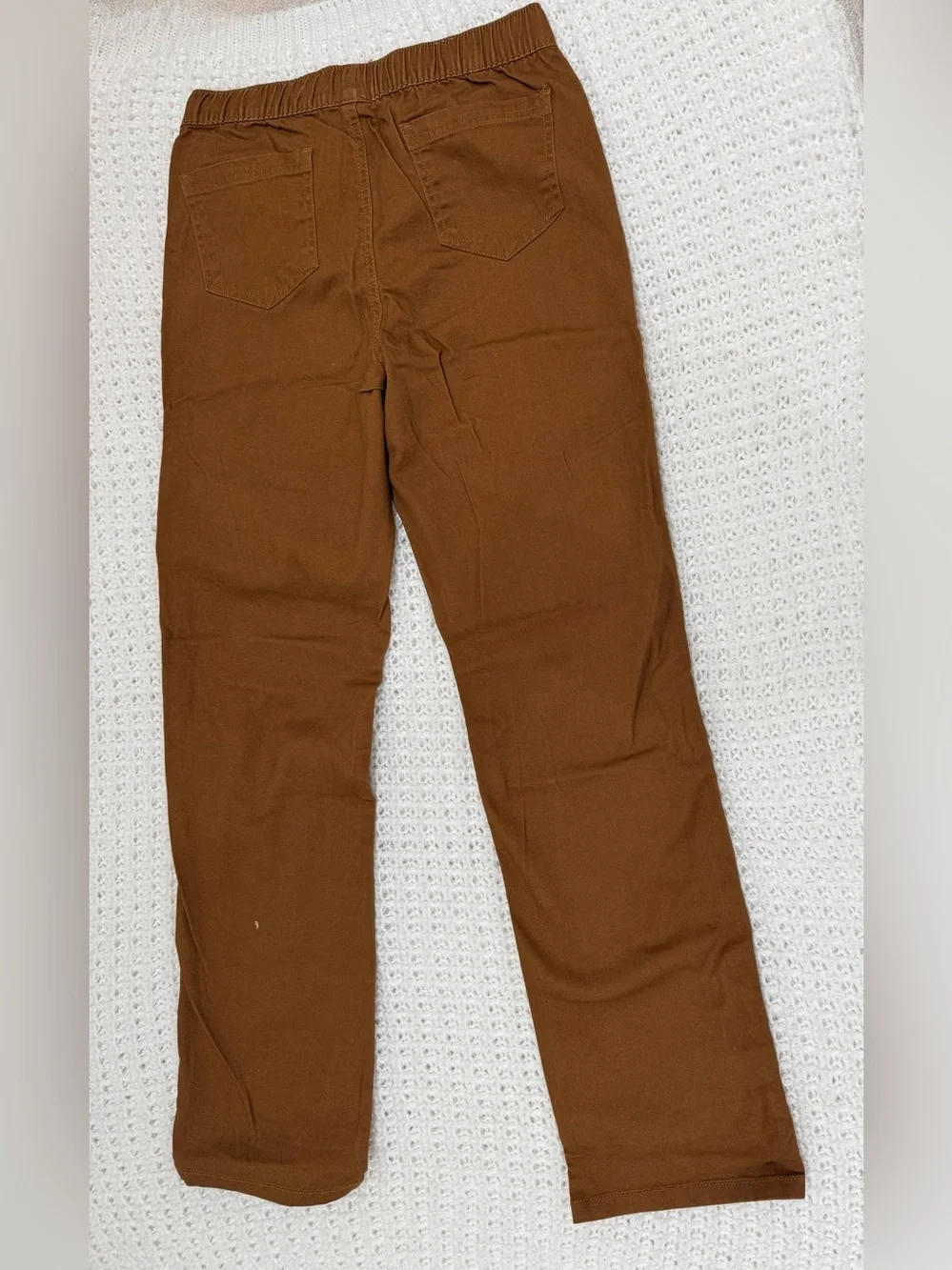 Thereabouts boys pull-on pants adjustable waist in pony brown size L.
